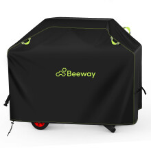 BEEWAY BBQ Cover, Waterproof Barbecue Cover Outdoor fits Gas Grill Weber, Brinkmann, Char Broil - 420D Oxford Fabric, Windproof, Rip-Proof & UV Prote