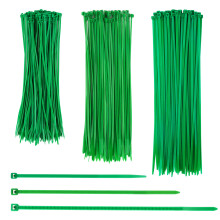 150 Pcs Green Cable Ties Set Plant Support Twist Ties Adjustable Garden Ties Self-Locking Multiple Uses Cable Ties for Home Garden Tree Potted Plants