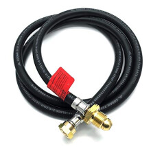 CPUK 3m Long Gas Bottle Connecting Hose UK POL x W20 Connector for LP LPG Propane 3 metre