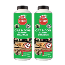 2 x Doff 700g Super Cat & Dog Repellent - Shaker Bottle safe around the garden
