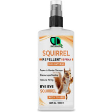 DD Teck 100% Natural Squirrel Repellent Spray - Prevents Garden Damage, Discourage Nesting, Protect Wiring, Prevents Chewing on Outdoor Furniture, Lo
