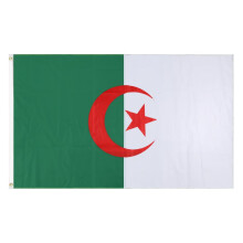 Algeria Flag Large 3x5 Feet Algerian Flag with 2 Brass Grommets National For Party Festival Celebration Sport Activities Garden Home Indoor Outdoor D