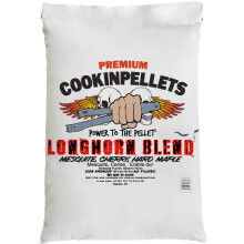 CookinPellets 40LHB Longhorn Blend Premium 100-Percent Natural Grill Smoker Smoking Mesquite/Cherry/Maple Hardwood Wood Pellets, 40 Pound Bag