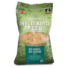 Copdock Mill No Mess Wild Bird Seed Mix 20kg - All Year Round Small Seed Mix With Protein Rich Peanuts - 100% Natural Nutritional Feed