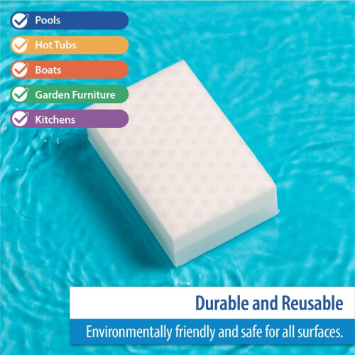 ClearWater Clearwater Miracle Pad Pool and Spa Cleaning Sponge - White (18 Pack) 1