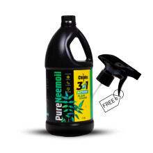 Chipku Pure Cold Pressed Water Soluble Neem Oil 1L | With Free Spray Gun | Natural Plant Protector Concentrate | Makes 200 Liters Neem Spray Bottles