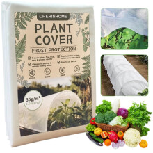 CHERISHOME Garden Fleece Frost Protection for Outdoor Plants 35gsm, 2m X 5m Horticultural Fleece for Plants Protection Frost, Plant Fleece Frost Prot