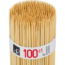 DecorRack 400 Pack Natural Bamboo Skewers 20 cm, Long Wooden Skewer Sticks for BBQ, Kebab, Grilling, Marshmallows, Smores, Fruits, Appetizers, Fondue