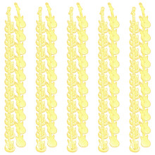 100Pieces Guitar Pendants Craft Accessories Small-Gold