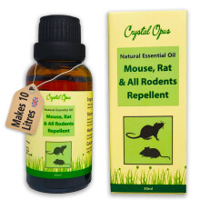 Makes 10 litres of Mouse, Rat & All Rodent Repellent Spray. Peppermint Oil Based. Tried & Trusted. Including Eucalyptus, Citronella, Lemon, Chilli, L