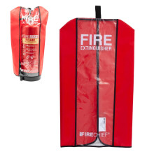 Firechief Medium Fire Extinguisher Cover - Red Cover for 9kg Fire Extinguishers - Workplace Safety - Suitable for Powder, Foam, Water, CO2, Wet Chem
