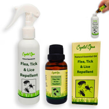 Makes 30+ Bottles of Flea, Tick & Lice Repellent Spray. Tried & Trusted Natural Essential Oil Blend. Highly Effective, Humane, Beautifully Smelling &