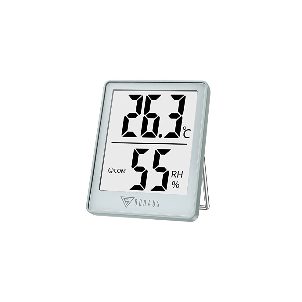 Doqaus Digital Room Indoor Thermometers, Mini Humidity Meter,Hygrometer Thermometer With Comfortable Icons,Thermometer Room Temperature Monitor For H