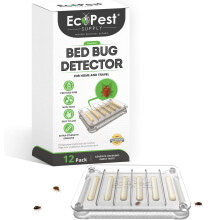 Bed Bug Detector – 12 Pack | Early Detection Bed Bug Trap, Monitor, and Detector for Home and Travel | Indoor Pest Control Traps for Bed Bugs