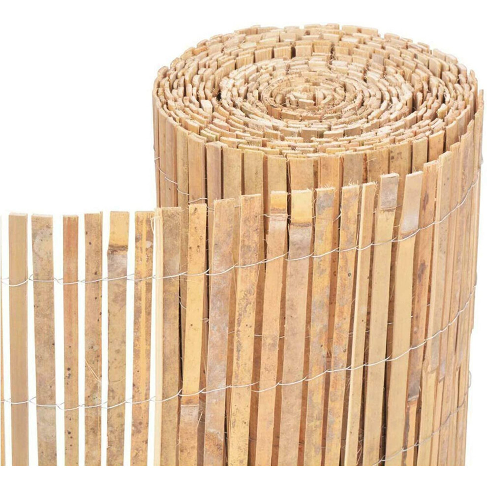 Funkybuys Bamboo Fence Screening | Natural Slat Fence Panels Garden Screening For Outdoor Wind & Sun Protection | Garden Fence Screening For Privacy 37422691