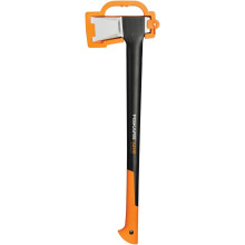 Fiskars Splitting Axe XL X25, 2.5 kg, incl. storage and carrying case, Length: 77 cm, Non-stick high Steel blade covering/fibreglass handle, Black/Or