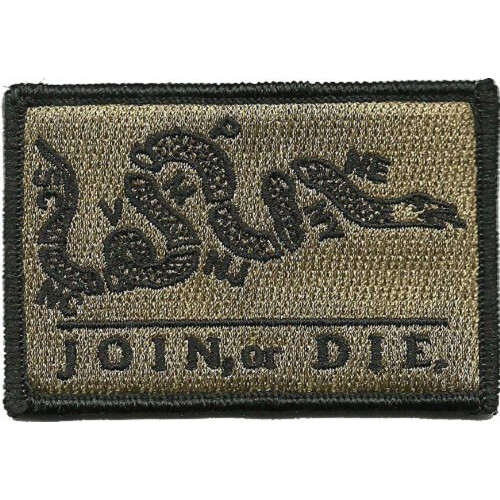 Join Or Die Tactical Patch - Coyote Tan by Gadsden and Culpeper