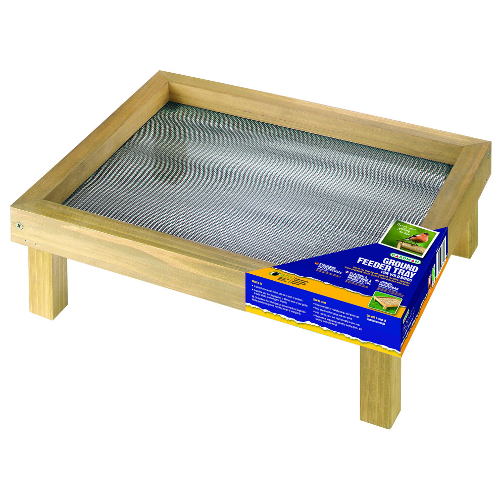 Gardman Wooden Ground Wild Bird Feeder Tray