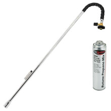 GoSystem Garden Weed Wand Gas Weed Killer Burner Blaster Burning Torch and Gas Canisters Refill for Camping Stove Blowtorch BBQ (1 x Go Can 350g+Weed