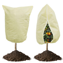 Plant Fleece Frost Protection, 2 Pcs 80gsm 80 x 120cm Plant Frost Protection Covers for Winter, Garden Fleece Bags Jackets for Plants with Zipper and