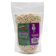 Extra Select Mealworm High Energy Suet Pellets Wild Bird Food - Protein, Fat Rich Year-Round Feeding - 550 g