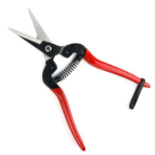 FLORA GUARD Pruning Shears, Micro-Tip Pruning Snip Straight Garden Scissors Florist Scissor with Carbon Steel Blades for Arranging Flowers, Trimming