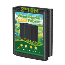 Domusensus 2m x 10m Heavy Duty Weed Control Membrane Garden 20 Weed Control Barrier Fabric Landscape for Vegetable Garden, Garden, Water Permeable F