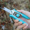 FLORA GUARD Micro-Tip Pruning Snip, 6.5 Inch Secateurs with Soft-Touch Handle, Pruning Shears, Stainless Steel (Blue) 6