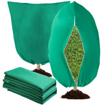 Enipate 2 Packs Winter Plant Covers Freeze Protection 200x240CM, Large Frost Blankets with Zipper Drawstring, Garden Warming Plant Covers 80gms for O