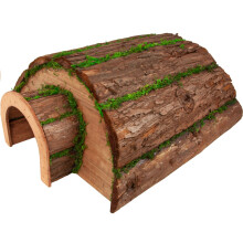 Garden Gear Natural Bark and Moss Hedgehog House Safe Outdoor Hibernation Wildlife Animal Shelter, Waterproof & Predator Proof Habitat Hotel, Hedgeho