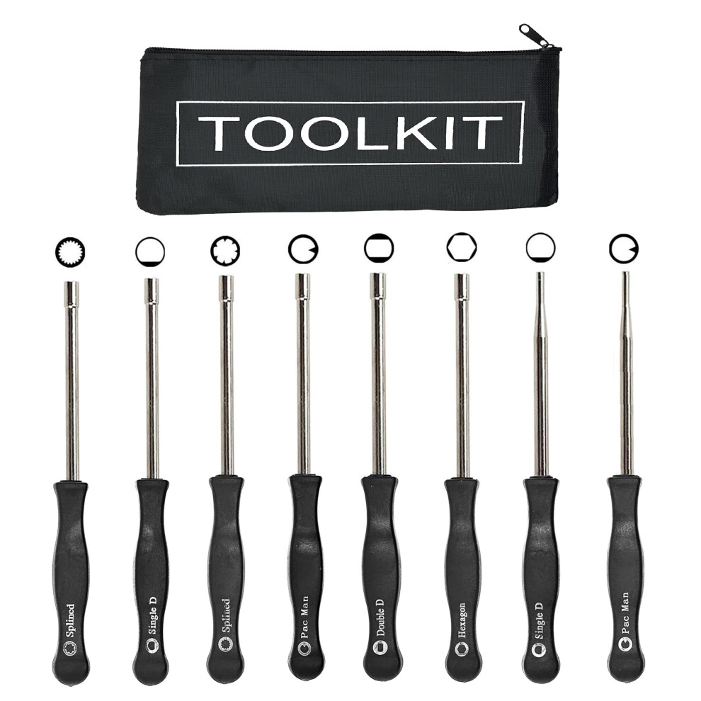 Hippotech Carburetor Adjustment Tool Kit For Common 2 Cycle Carburator Engine - Carburetor Adjustment Tool Set Carburetor Tune Up Adjusting Tool (8Pc 9345605281845