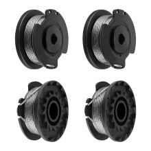 4 Pieces Strimmer Wire Replacement Spool and Line Compatible with Bosch ART 23 SL ART 26 SL, EasyGrassCut 18, 23, 26, 18-230,18-260, Grass Trimmer F0
