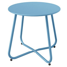 Grand patio Outdoor Side Table Small Table Round End Table Garden Table Lightweight Snack Table for Outdoor Garden Hallway Bedroom Living Room Terrac