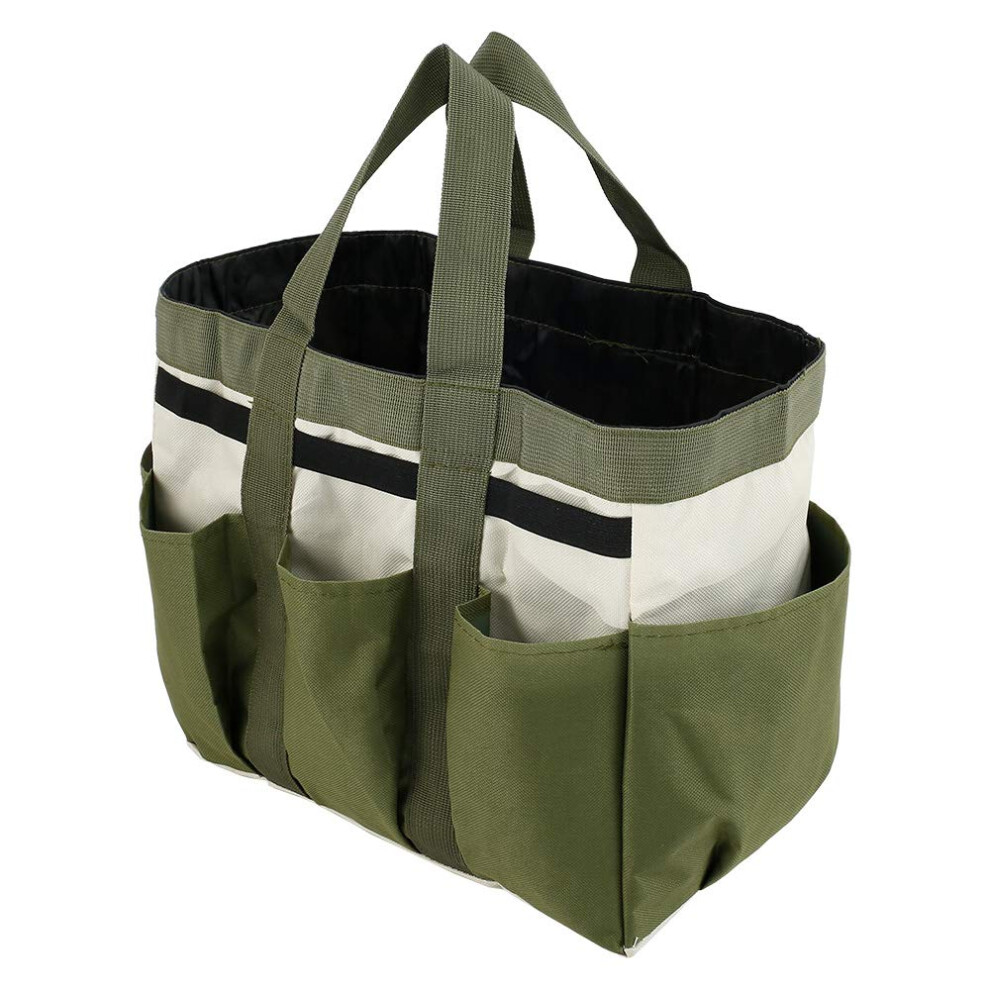 Garden Tool Bag, Waterproof Oxford Gardening Tote Organizer With 8 Pockets, Large Capacity Caddy 9187378964262
