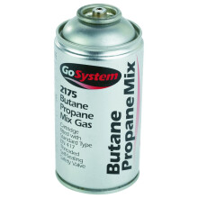 GoSystem Butane/Propane (70:30) Mix Gas Cartridge - Silver, 170 g