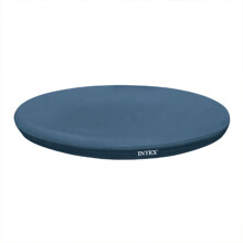 Intex 10 foot (3.05 m) Easy Set Swimming Pool Cover #28021. Round cover measures 2.8 m, (9.4 ft) suitable for Intex pools with base diameter of 3.05