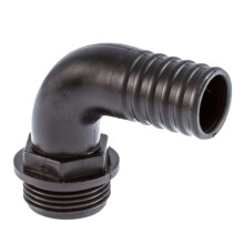 Poly Hosetail 1 1/4" BSP Male Elbow to 32 mm hosetail