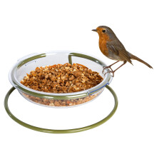 Garden Feeder Tray - Mealworm And Robin Bird Feeder Jacobi Jayne I Love Robins Easy Clean Treat Dish Ground Bird Feeder - Robin Feeders For The Gar
