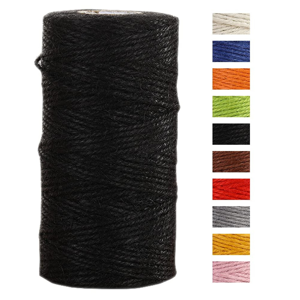 Jeogyong Jute Twine String 2Mm X 100M Natural Coloured Jute String 3-Ply Garden Twine Kitchen Cord Thick Jute Rope For Decoration Floristry, Diy Arts 7086519224291
