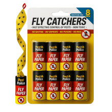 JKG 8 PACK STICKY FLY TRAP CATCHER - Super Sticky Killer Strips Tape | Catches Moth, Flies, Mosquitos, Wasp, Flying Insects Killer | Extra Sticky In