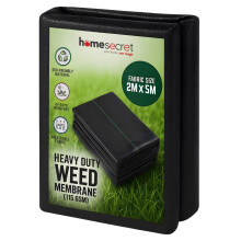 Homesecret 115 GSM Weed Membrane Heavy Duty - 2M x 5M Weed Control Membrane - Garden Membrane Weed Control - Weed Control Fabric - Landscape Fabric,