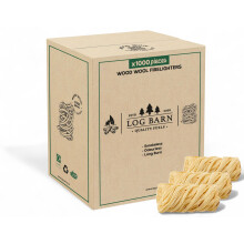 Log Barn Natural Firelighters (Box of 1000) - Wood Burner, Pizza Oven & BBQ Fire Starters