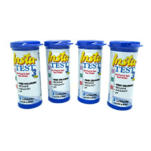 LaMotte 3-Way Insta Test Strips Plus for Swimming Pool & Hot Tub Spa - Chlorine or Bromine, pH and Total Alkalinity 4 x 50