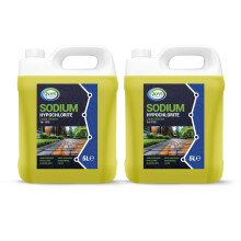 JOVS Sodium Hypochlorite 2 X 5L - High Strength (14-15%) Brick, Driveway & Patio Cleaner - Stain Removal | Bleaching Agent | Odour Removal