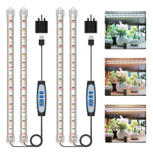 Kullsinss Grow Lights for Indoor Plants, 6000K/3000K/660nm Full Spectrum LED Plant Grow Light Strips with 10 Dimmable Levels, 3/9/12H Timer, Sunlike