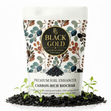 Black Gold Activated Biochar Soil Amendment for Gardens & Houseplants | Improves Water Retention, Aeration & Nutrient Holding | Organic Additive for