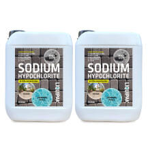Liquipak Sodium Hypochlorite 10 Litres Patio Cleaner (2x5L) | Extra Strong 14-15% Concentration | Swimming Pool Liquid Chlorine & Black Spot Remover