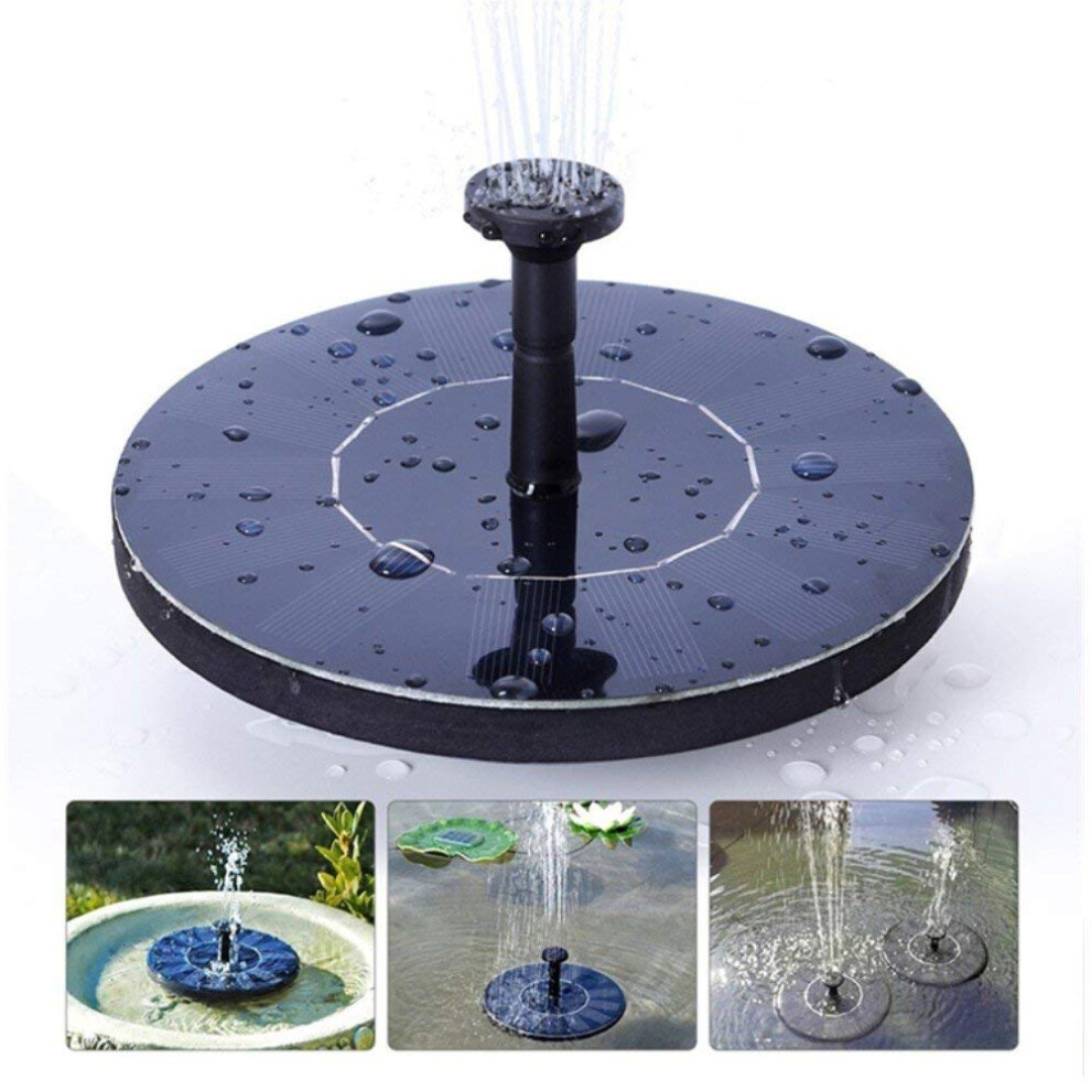 Solar Fountain For Bird Bath, Solar Powered Fountain Pump 1.5W Free Standing Floating Birdbath Water Pumps For Garden, Patio, Pond And Pool 69077968