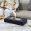 JHY DESIGN Black Metal and Glass Fireplace/Firepit 4