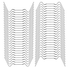 Greenhouse Glass Clips, Greenhouse Clamps, 50 Pcs Heavy Duty Stainless Steel Glass Pane Fixings Clips, W Wire Clips Aluminium Greenhouses Panels for